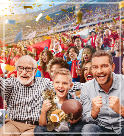 ECO FRIENDLY SUPER-SOFT PLUSH - GIRAFFE 10" With Football Plush