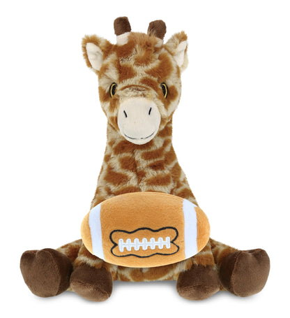 ECO FRIENDLY SUPER-SOFT PLUSH - GIRAFFE 10" With Football Plush