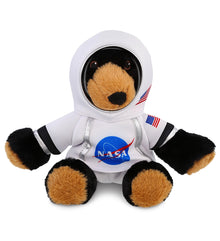 ECO FRIENDLY SUPER-SOFT PLUSH - BLACK BEAR 9" With Astronaut Dress Up