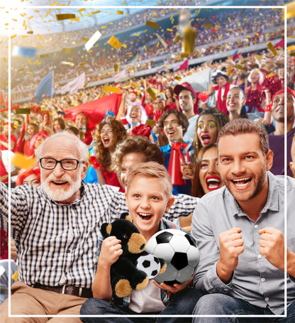 ECO FRIENDLY SUPER-SOFT PLUSH - BLACK BEAR 9" With Soccer Plush