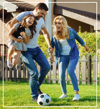 ECO FRIENDLY SUPER-SOFT PLUSH - BLACK BEAR 9" With Soccer Plush