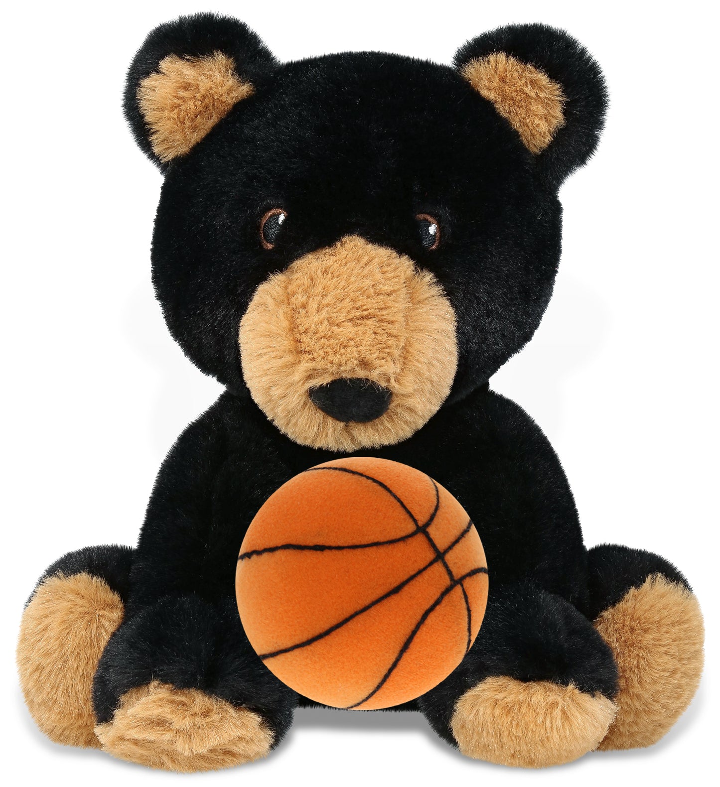 ECO FRIENDLY SUPER-SOFT PLUSH - BLACK BEAR 9" With Basketball Plush