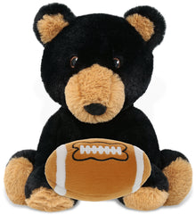ECO FRIENDLY SUPER-SOFT PLUSH - BLACK BEAR 9" With Football Plush
