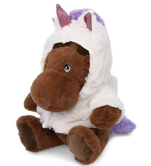 ECO FRIENDLY SUPER-SOFT PLUSH - MOOSE 9" With Unicorn Dress Up