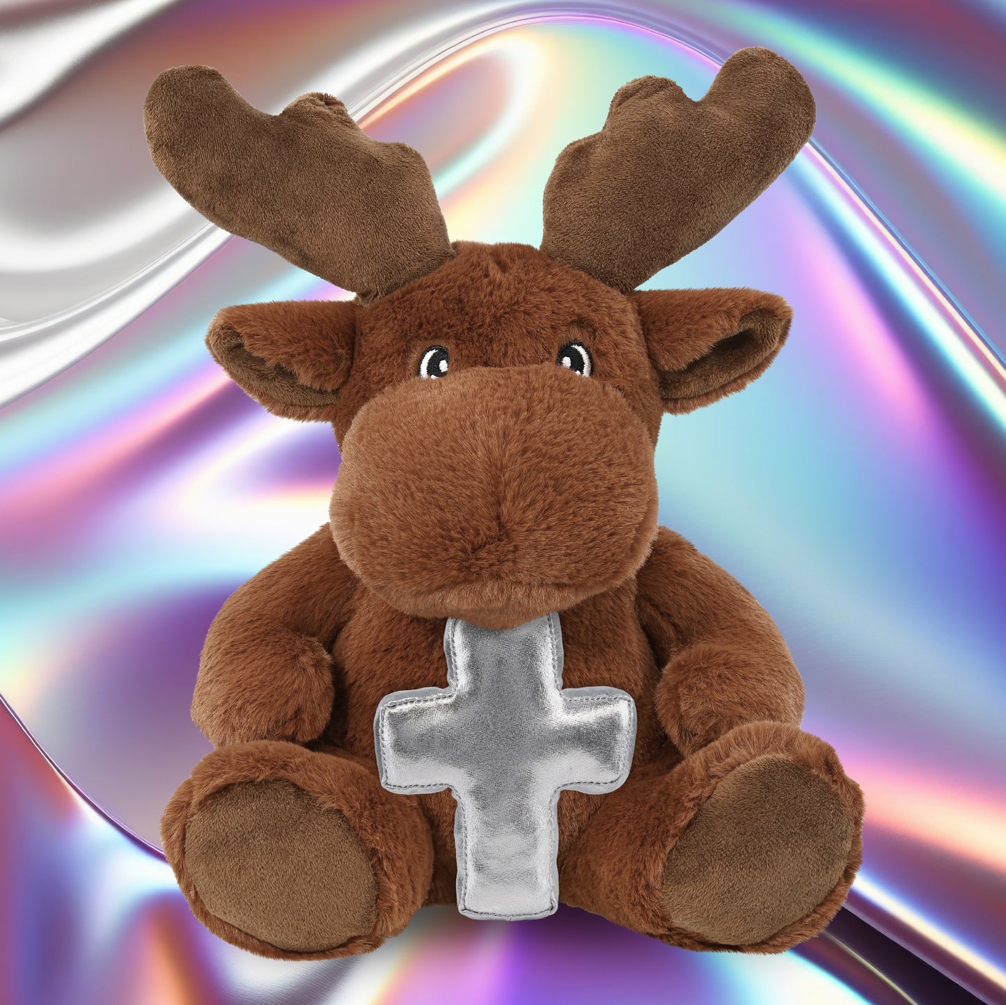ECO FRIENDLY SUPER-SOFT PLUSH - MOOSE 9" With Cross Plush