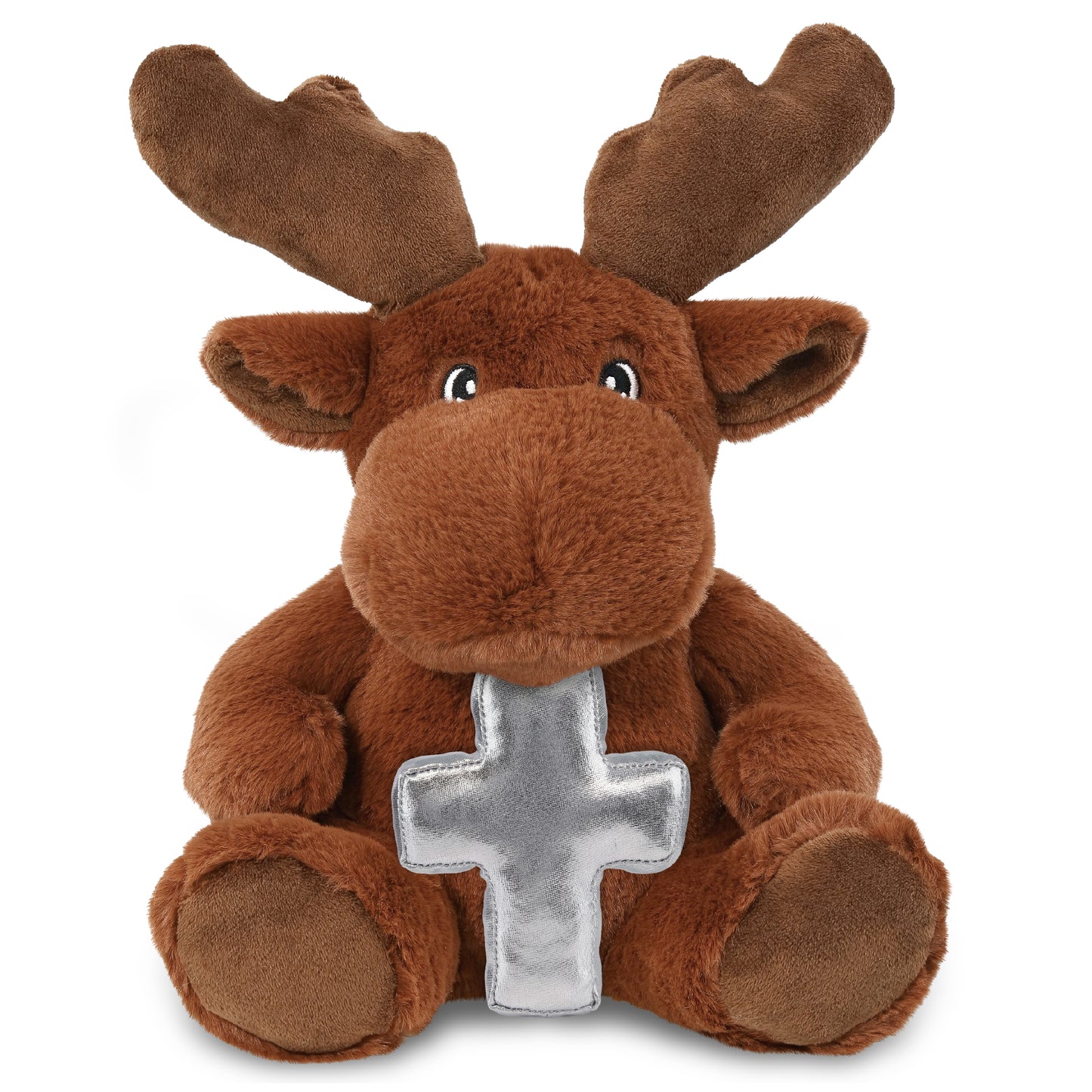 ECO FRIENDLY SUPER-SOFT PLUSH - MOOSE 9" With Cross Plush