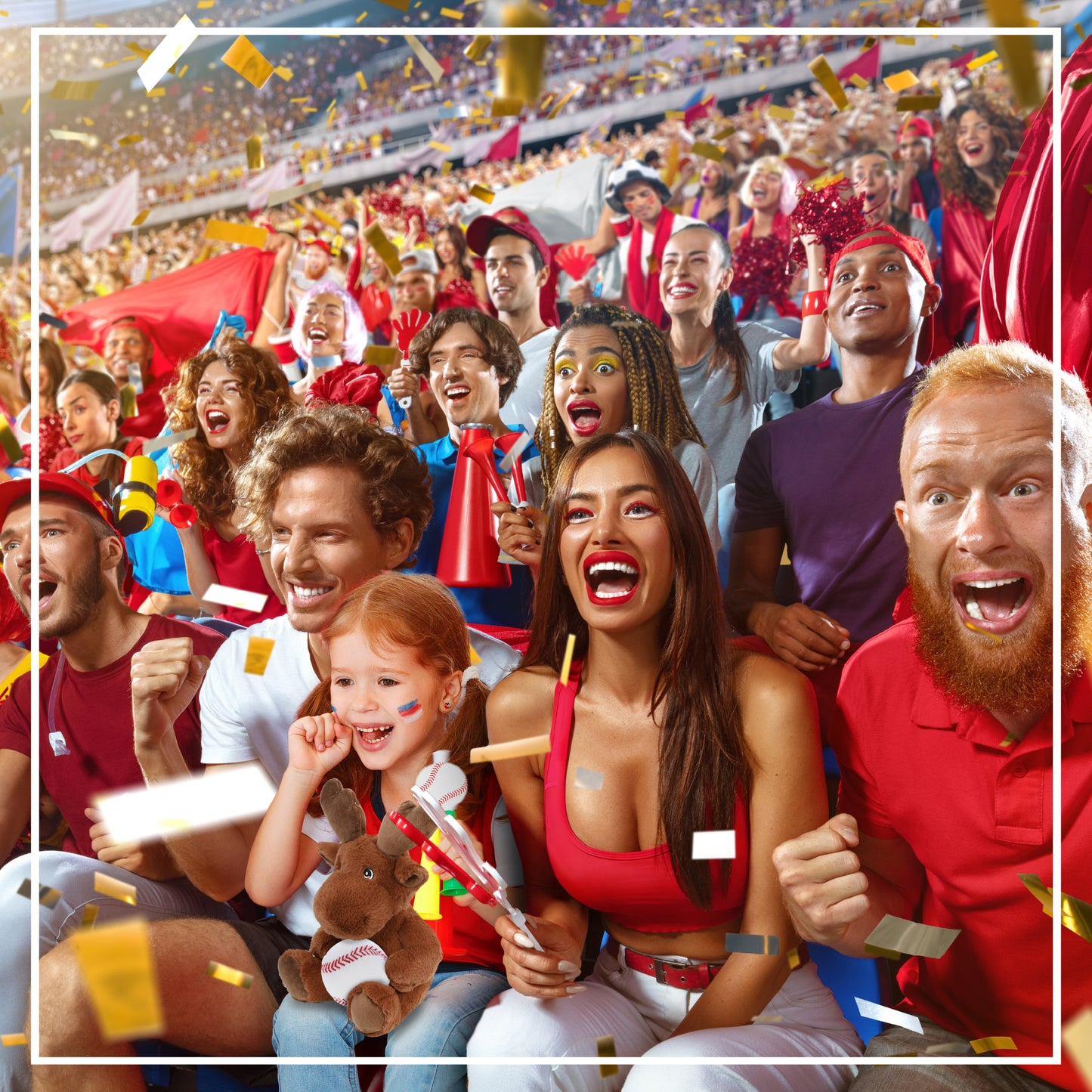 ECO FRIENDLY SUPER-SOFT PLUSH - MOOSE 9" With Baseball Plush