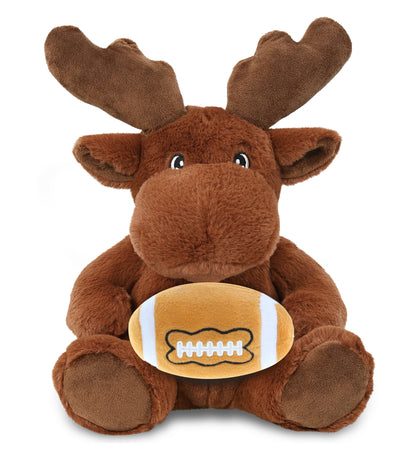 ECO FRIENDLY SUPER-SOFT PLUSH - MOOSE 9" With Football Plush