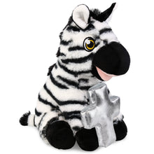 ECO FRIENDLY SUPER-SOFT PLUSH - ZEBRA 9" With Cross Plush