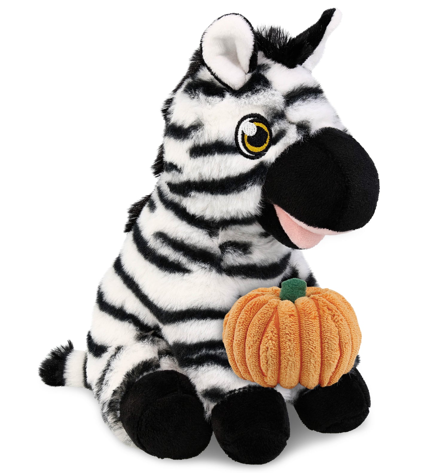 PLUSH PUMPKIN - ECO FRIENDLY SUPER-SOFT PLUSH - ZEBRA 9"