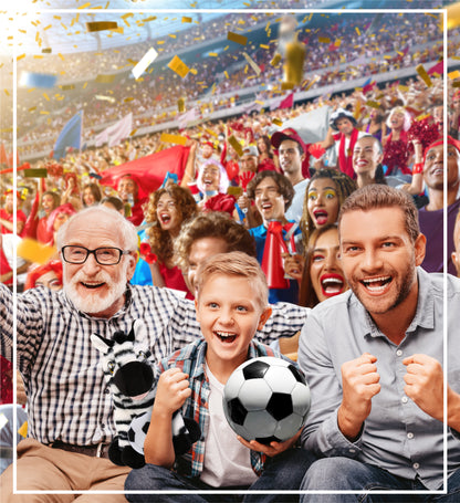 ECO FRIENDLY SUPER-SOFT PLUSH - ZEBRA 9" With Soccer Plush