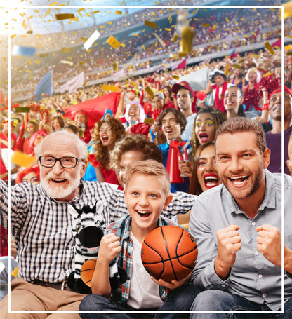 ECO FRIENDLY SUPER-SOFT PLUSH - ZEBRA 9" With Basketball Plush