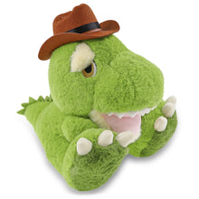 ECO FRIENDLY SUPER-SOFT PLUSH - T-REX DINOSAUR 9" COWBOY DRESS UP
