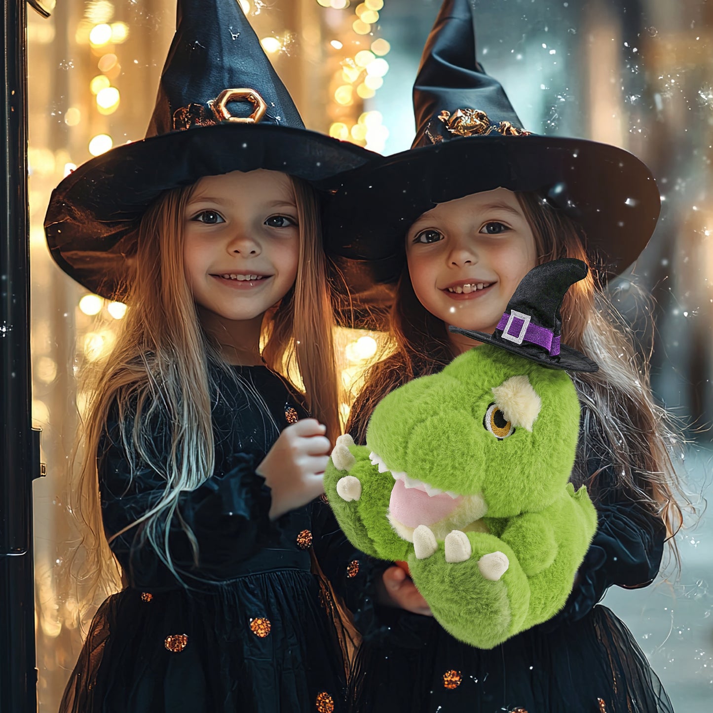ECO FRIENDLY SUPER-SOFT PLUSH - T-REX DINOSAUR 9" WITCH DRESS UP