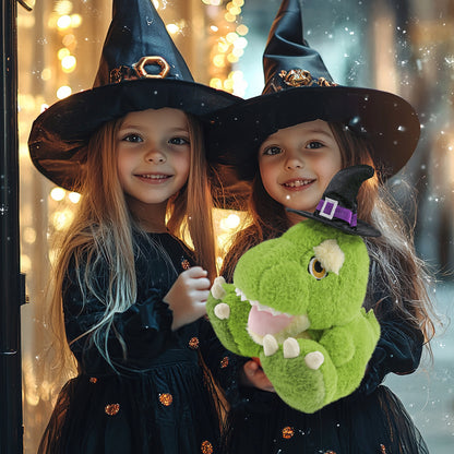 ECO FRIENDLY SUPER-SOFT PLUSH - T-REX DINOSAUR 9" WITCH DRESS UP