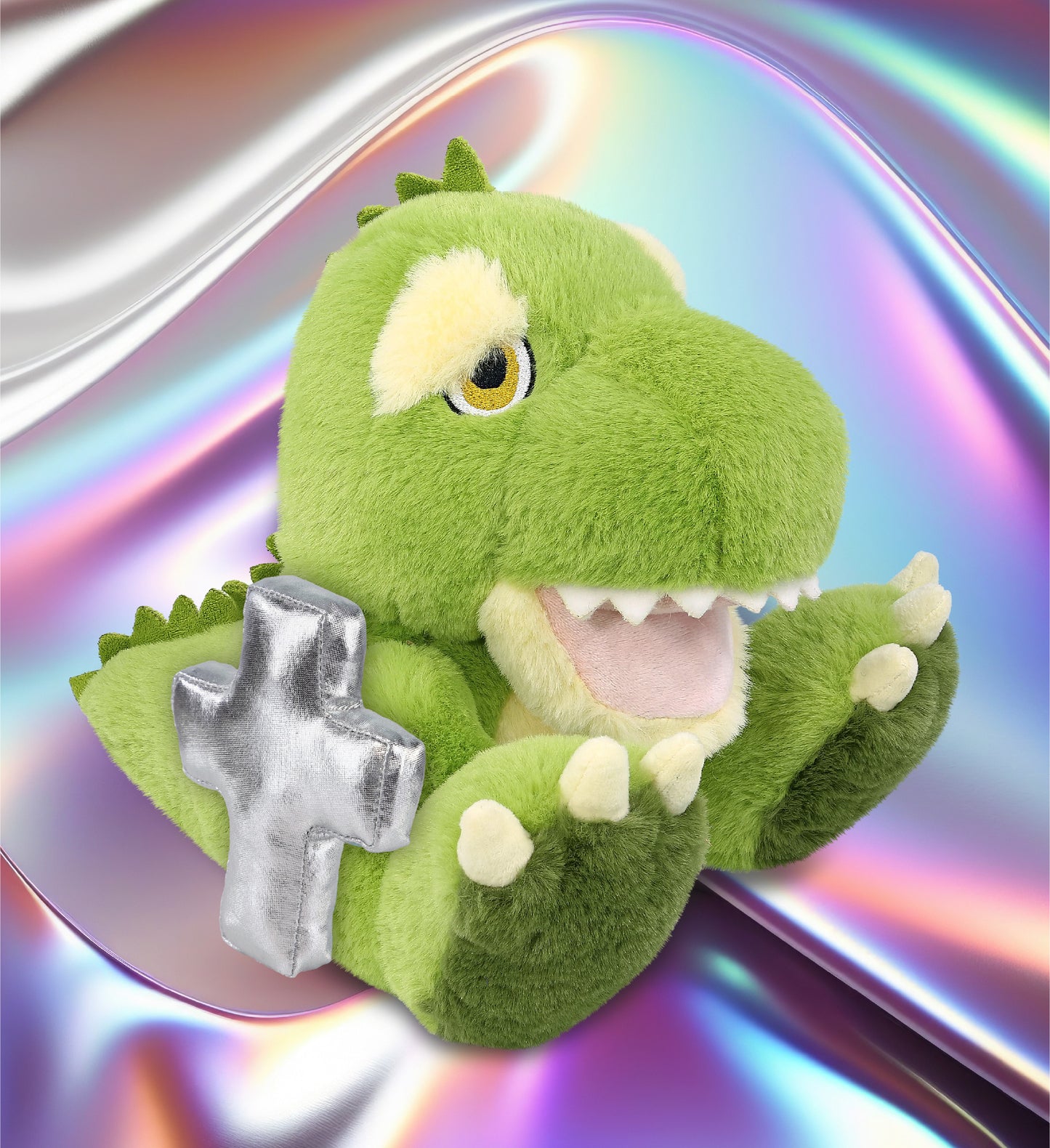 ECO FRIENDLY SUPER-SOFT PLUSH - T-REX DINOSAUR 9" With Cross Plush