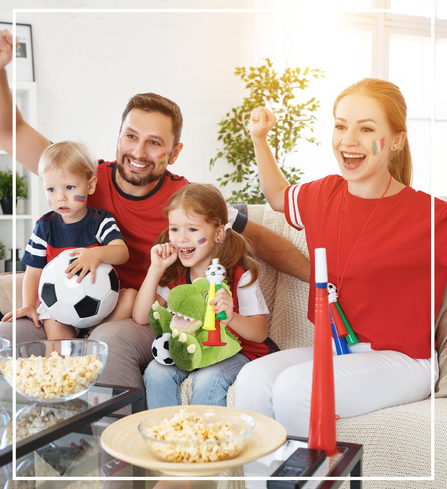 ECO FRIENDLY SUPER-SOFT PLUSH - T-REX DINOSAUR 9" With Soccer Plush