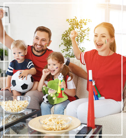 ECO FRIENDLY SUPER-SOFT PLUSH - T-REX DINOSAUR 9" With Soccer Plush