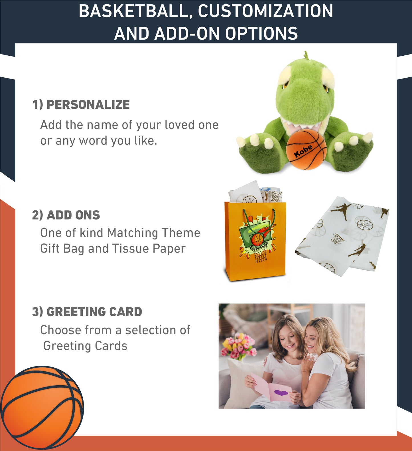 ECO FRIENDLY SUPER-SOFT PLUSH - T-REX DINOSAUR 9" With Basketball Plush