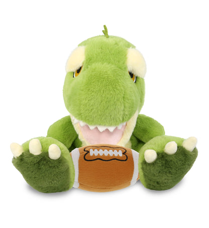 ECO FRIENDLY SUPER-SOFT PLUSH - T-REX DINOSAUR 9" With Football Plush