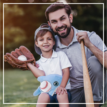 ECO FRIENDLY SUPER-SOFT PLUSH - DOLPHIN 13.5" With Baseball Plush