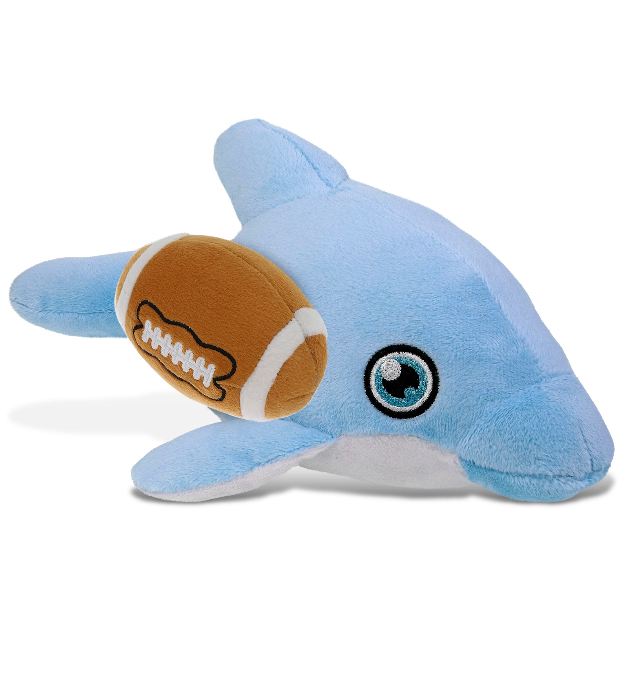 ECO FRIENDLY SUPER-SOFT PLUSH - DOLPHIN 13.5" With Football Plush