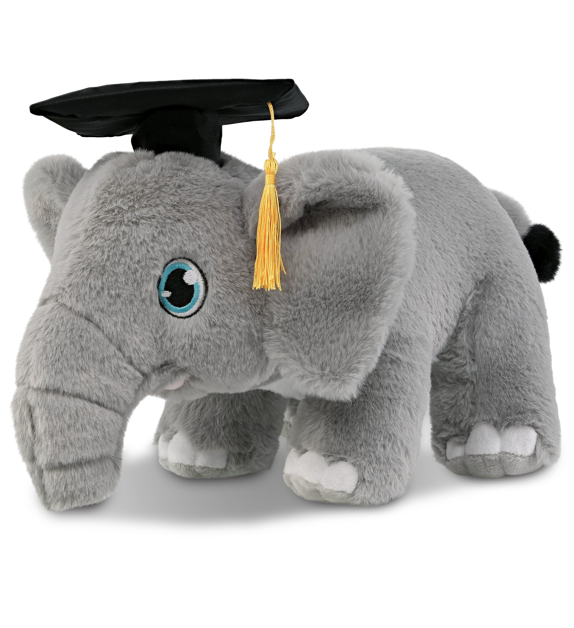PLUSH GRADUATION - ECO FRIENDLY SUPER-SOFT PLUSH - ELEPHANT 14"