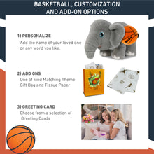 ECO FRIENDLY SUPER-SOFT PLUSH - ELEPHANT 14" With Basketball Plush