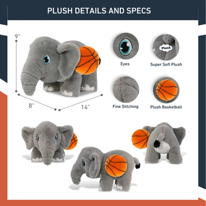 ECO FRIENDLY SUPER-SOFT PLUSH - ELEPHANT 14" With Basketball Plush