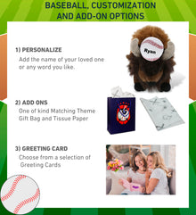 SUPER-SOFT PLUSH - BUFFALO 13" with Baseball Plush