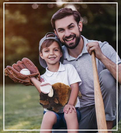 SUPER-SOFT PLUSH - BUFFALO 13" with Baseball Plush