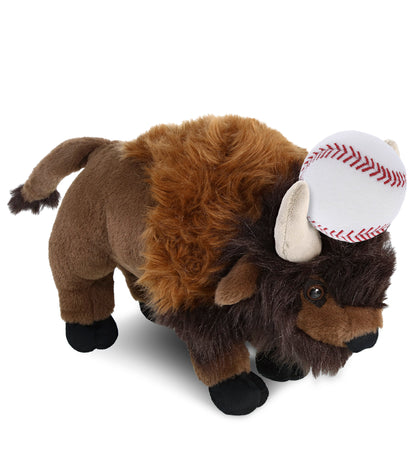 SUPER-SOFT PLUSH - BUFFALO 13" with Baseball Plush
