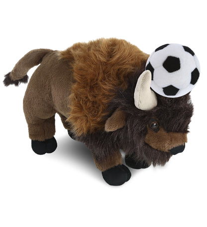 SUPER-SOFT PLUSH - BUFFALO 13" with Soccer Plush