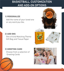 SUPER-SOFT PLUSH - BUFFALO 13" with Basketball Plush