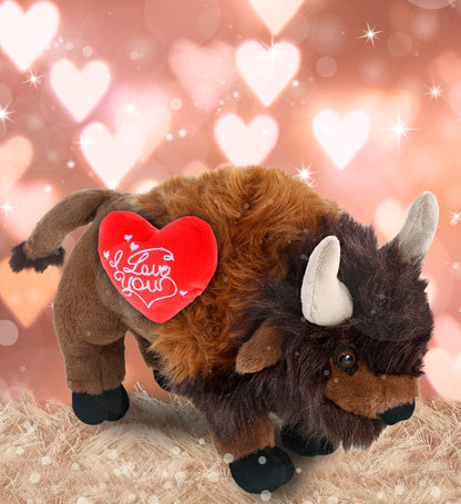PLUSH I LOVE YOU RED HEART - SUPER-SOFT PLUSH - BUFFALO 13"