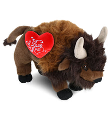 PLUSH I LOVE YOU RED HEART - SUPER-SOFT PLUSH - BUFFALO 13"
