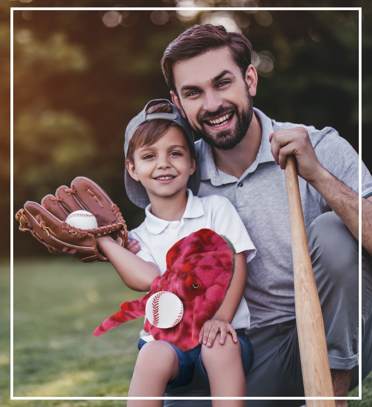 SUPER-SOFT PLUSH - PINK TIE-DYE STINGRAY 20" with Baseball Plush