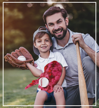 SUPER-SOFT PLUSH - PINK TIE-DYE STINGRAY 20" with Baseball Plush