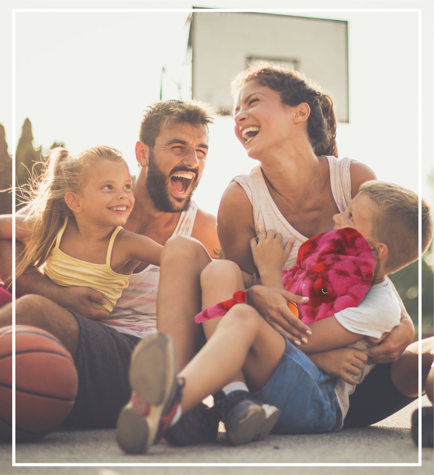 SUPER-SOFT PLUSH - PINK TIE-DYE STINGRAY 20" with Basketball Plush