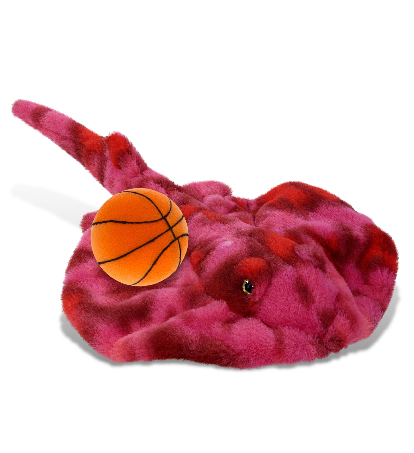 SUPER-SOFT PLUSH - PINK TIE-DYE STINGRAY 20" with Basketball Plush