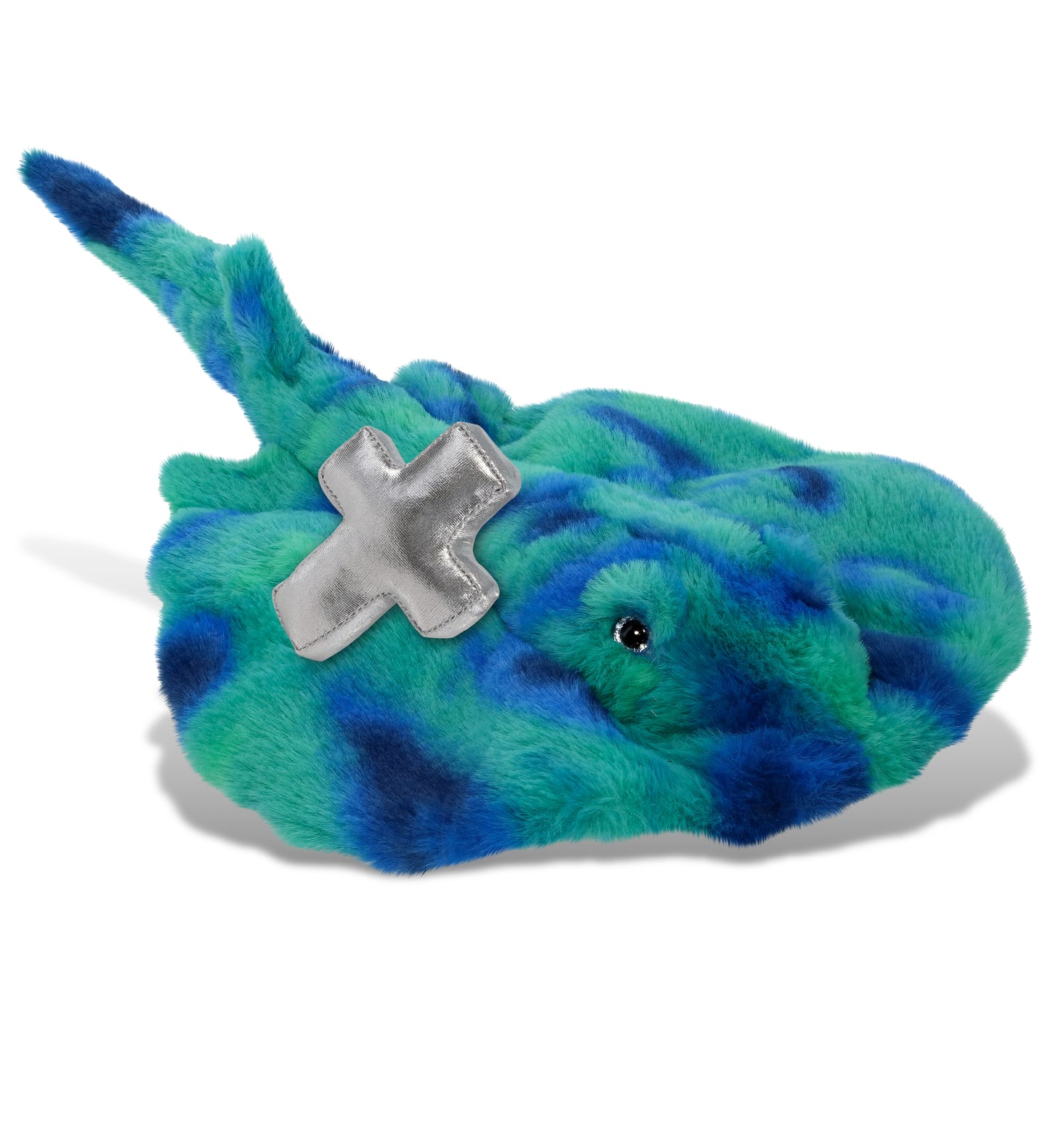 PLUSH CROSS - SUPER-SOFT PLUSH - BLUE TIE-DYE STINGRAY 20"