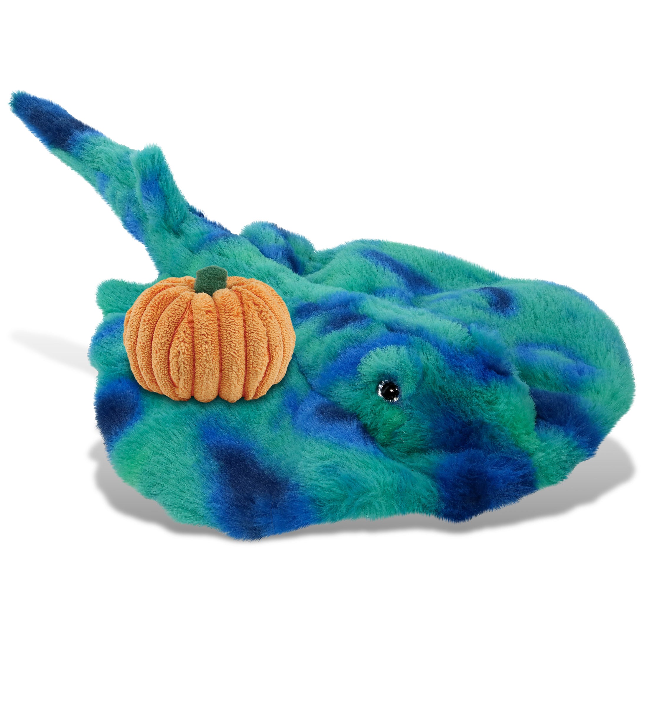 PLUSH PUMPKIN - SUPER-SOFT PLUSH - BLUE TIE-DYE STINGRAY 20"