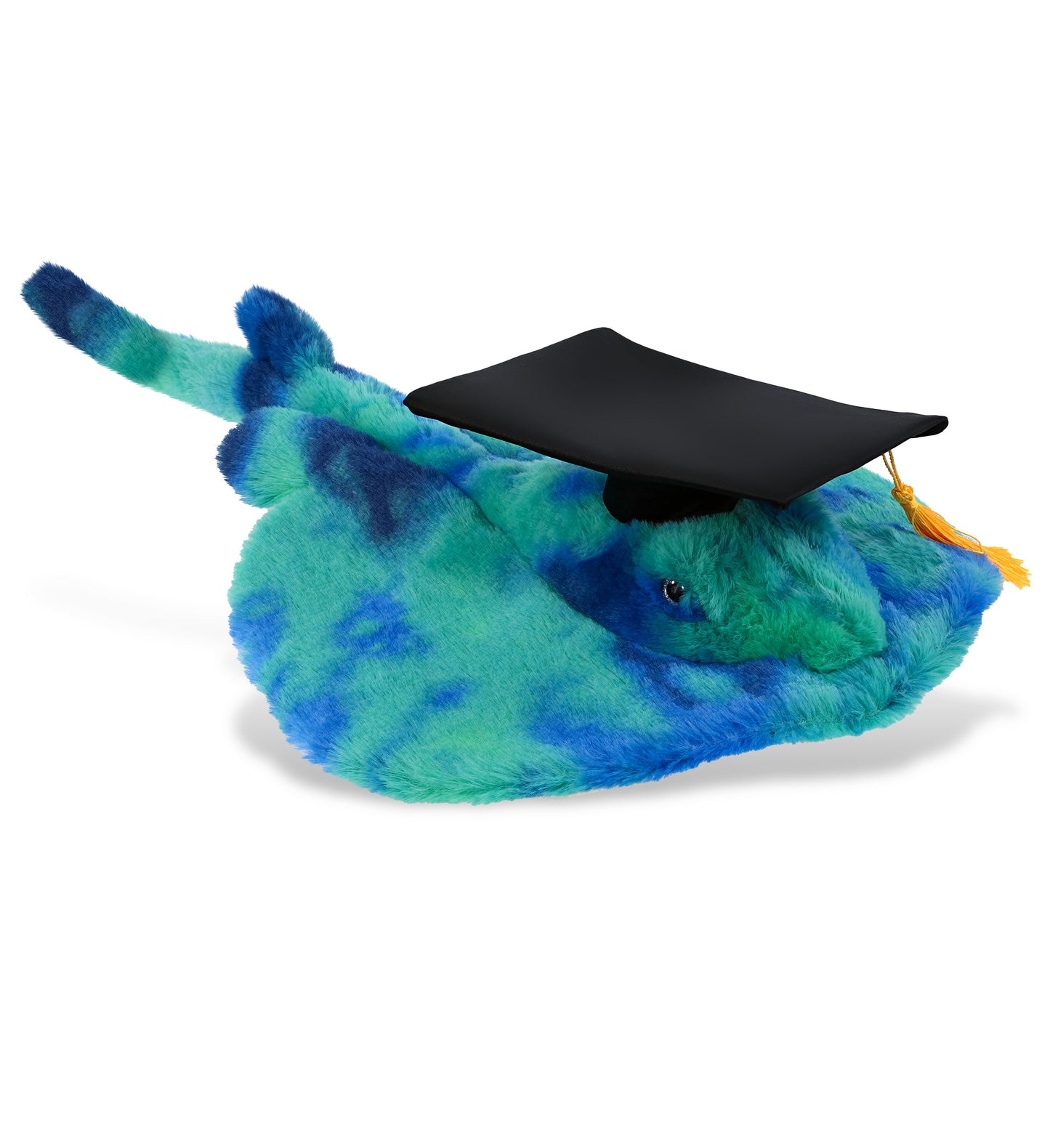PLUSH GRADUATION - SUPER-SOFT PLUSH - BLUE TIE-DYE STINGRAY 20"