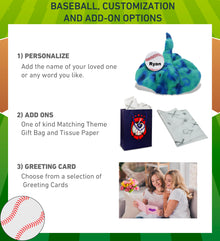 SUPER-SOFT PLUSH - BLUE TIE-DYE STINGRAY 20" with Baseball Plush