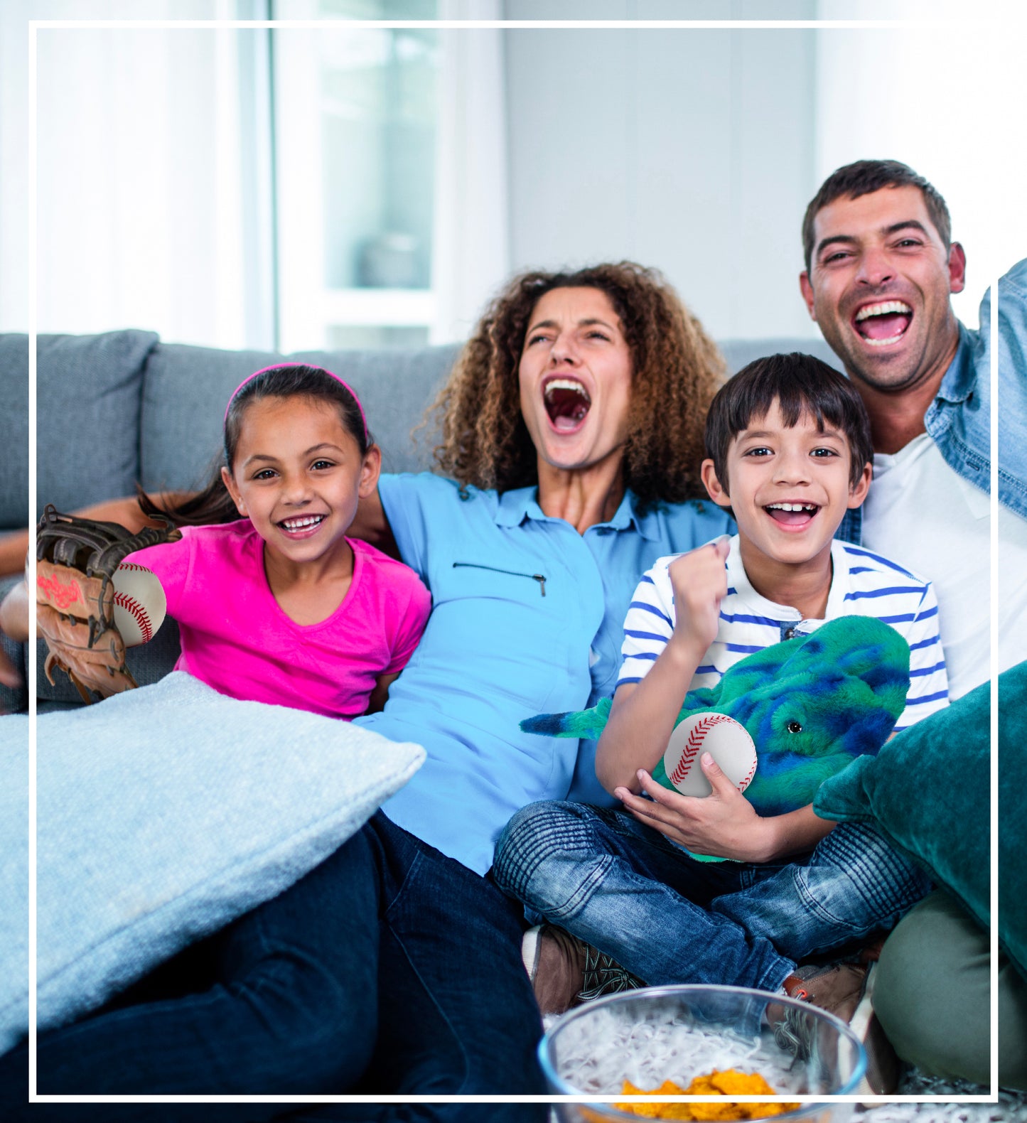 SUPER-SOFT PLUSH - BLUE TIE-DYE STINGRAY 20" with Baseball Plush