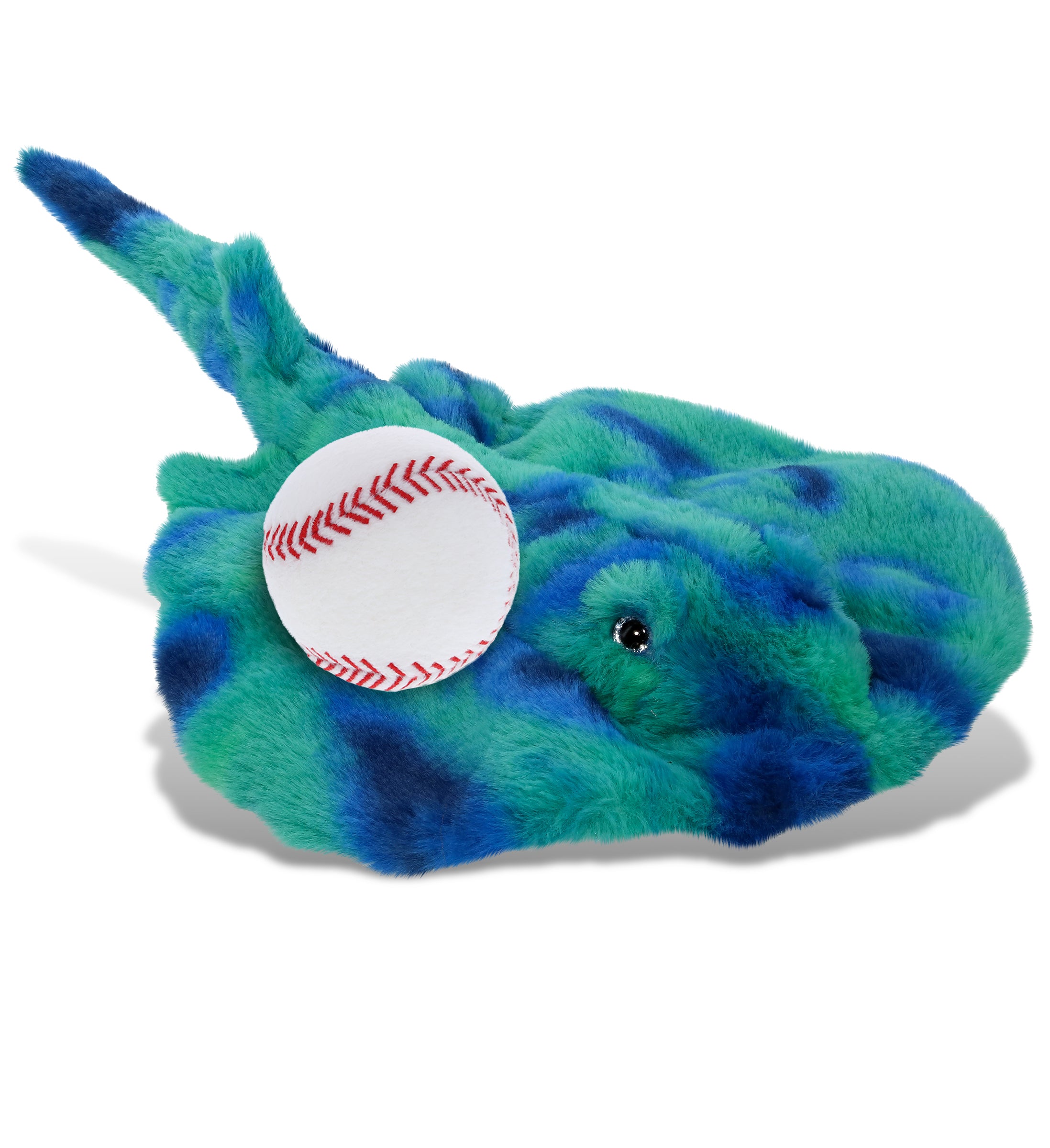 SUPER-SOFT PLUSH - BLUE TIE-DYE STINGRAY 20" with Baseball Plush
