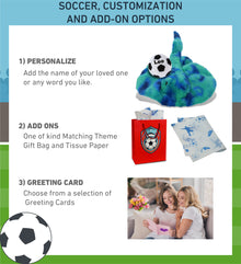 SUPER-SOFT PLUSH - BLUE TIE-DYE STINGRAY 20" with Soccer Plush