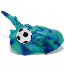 SUPER-SOFT PLUSH - BLUE TIE-DYE STINGRAY 20" with Soccer Plush