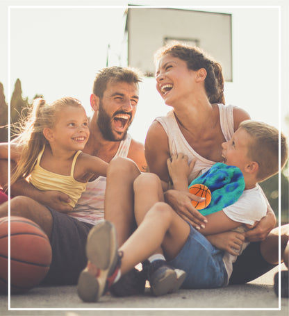 SUPER-SOFT PLUSH - BLUE TIE-DYE STINGRAY 20" with Basketball Plush