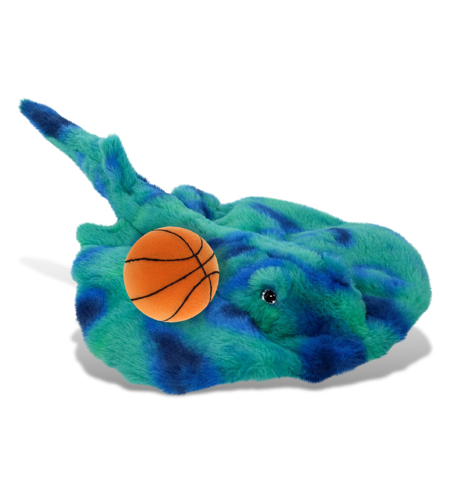 SUPER-SOFT PLUSH - BLUE TIE-DYE STINGRAY 20" with Basketball Plush